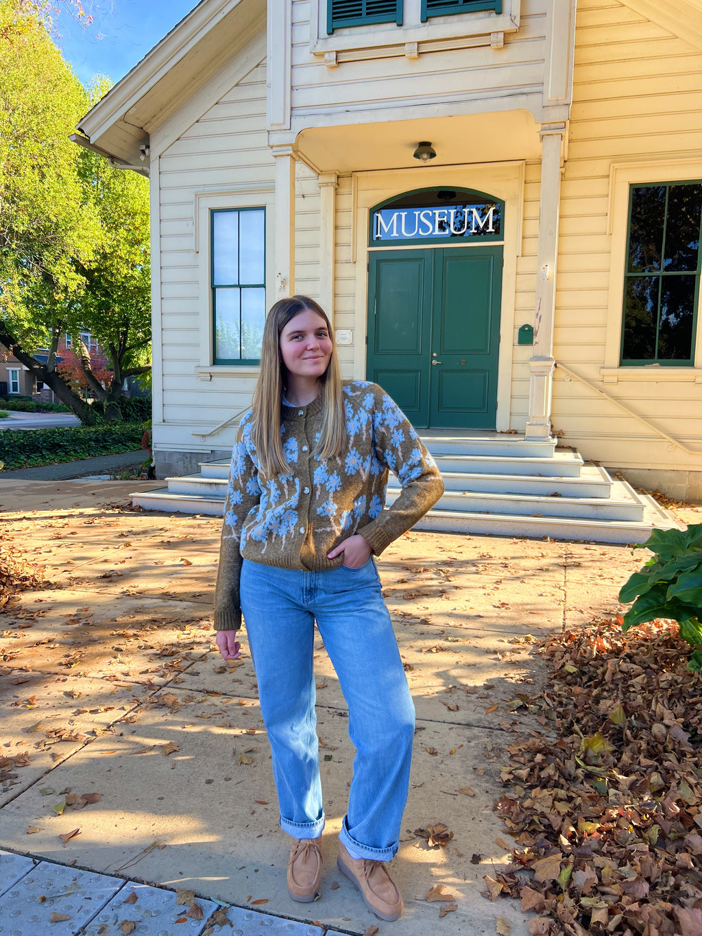 Orchard Bloom Floral Sweater Cardigan