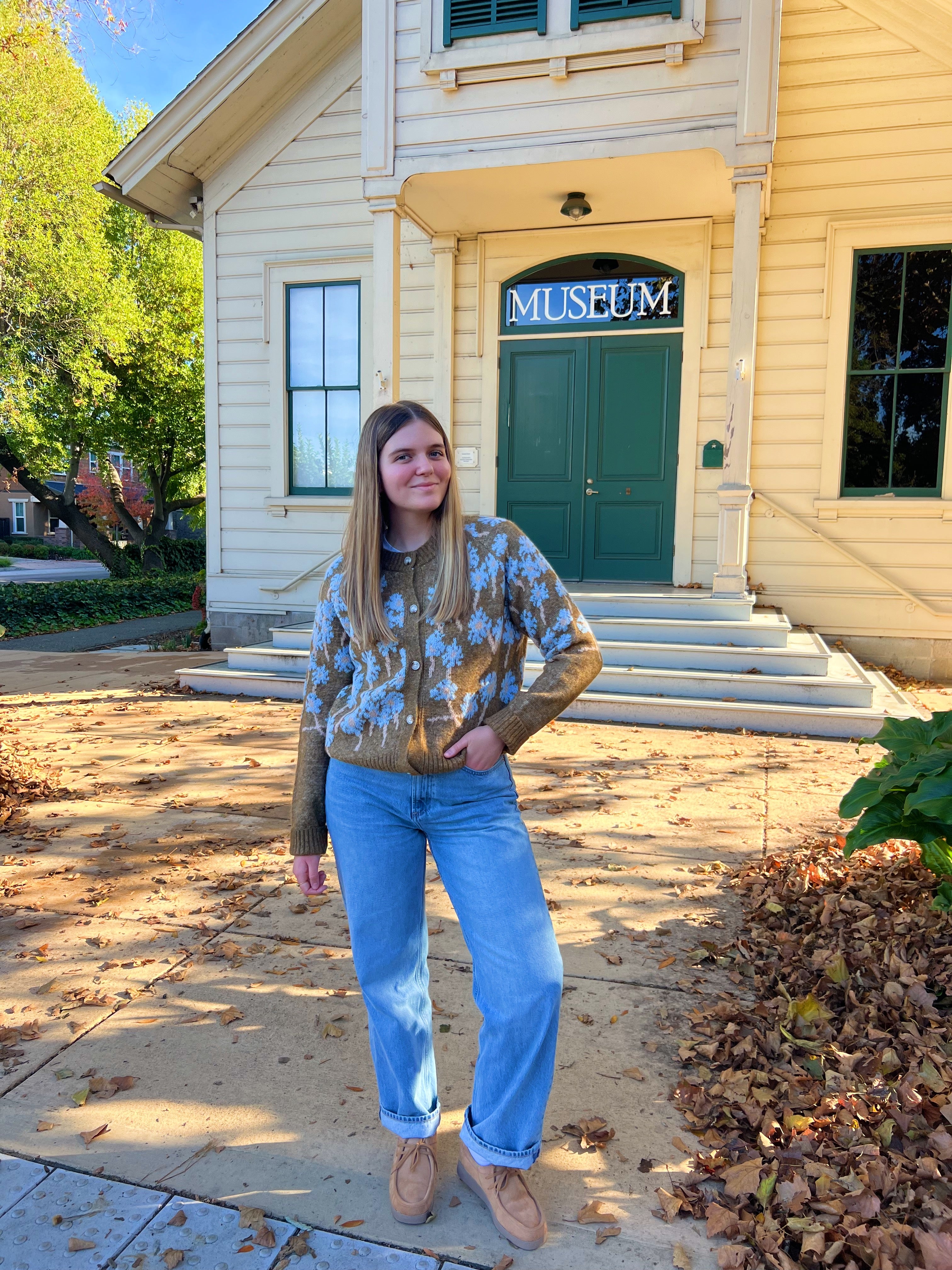 Orchard Bloom Floral Sweater Cardigan