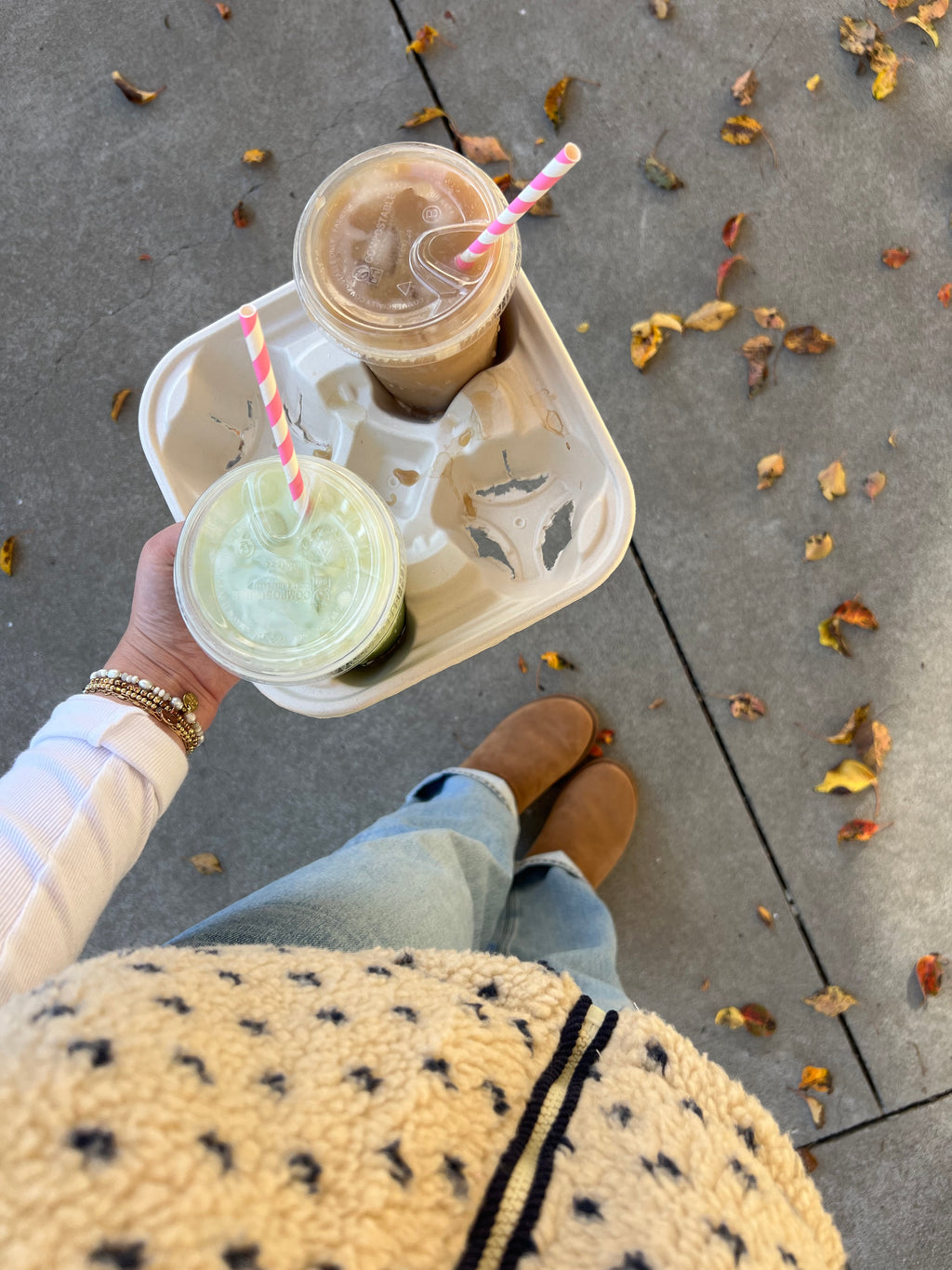 Morning Brew Heart Sherpa Vest