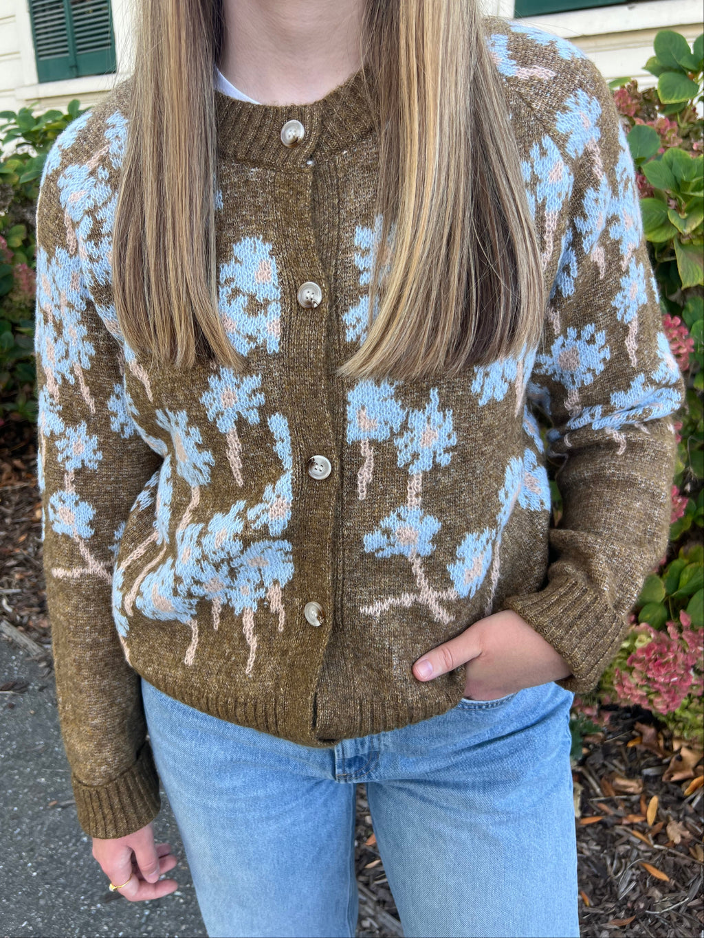 Orchard Bloom Floral Sweater Cardigan
