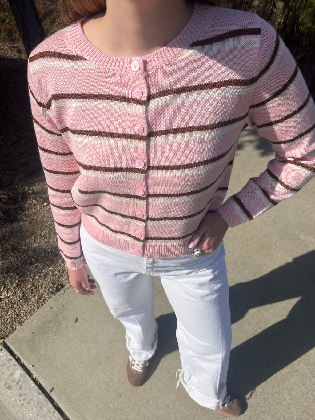 Love Bug Button Up Knit Cardigan