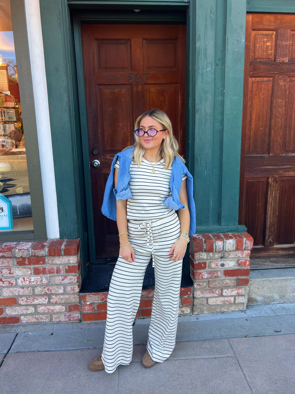 Easy Days Striped Matching Set