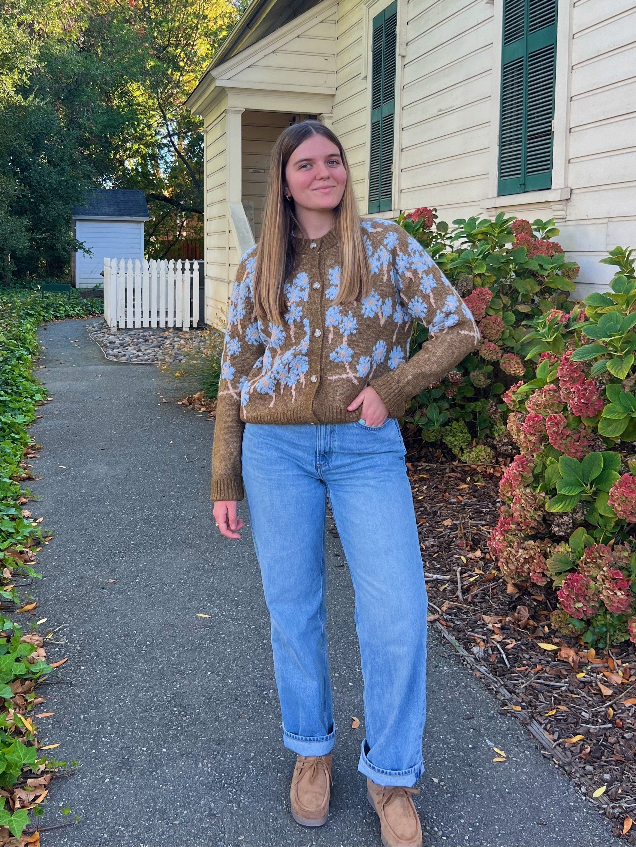 Orchard Bloom Floral Sweater Cardigan