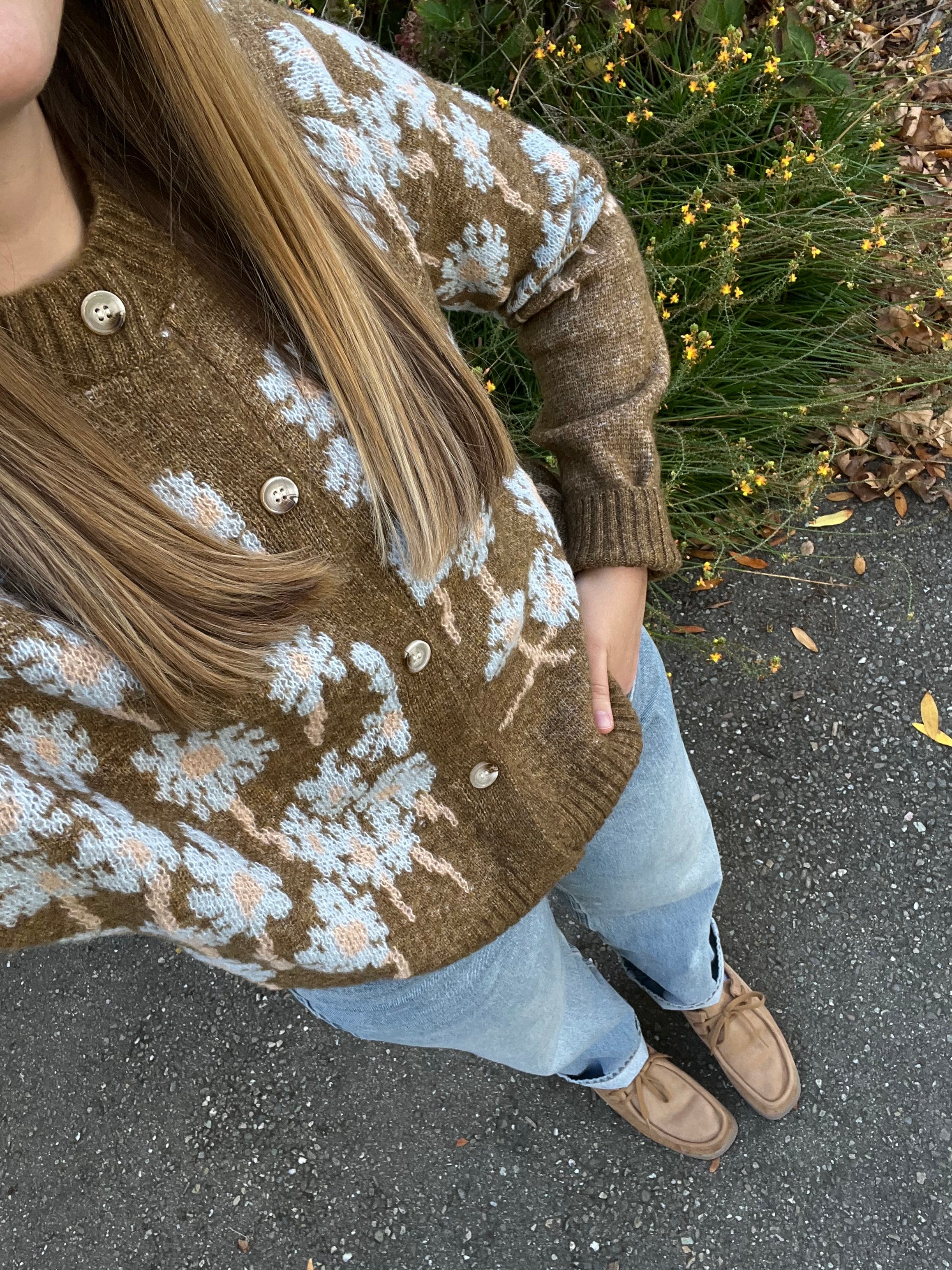 Orchard Bloom Floral Sweater Cardigan