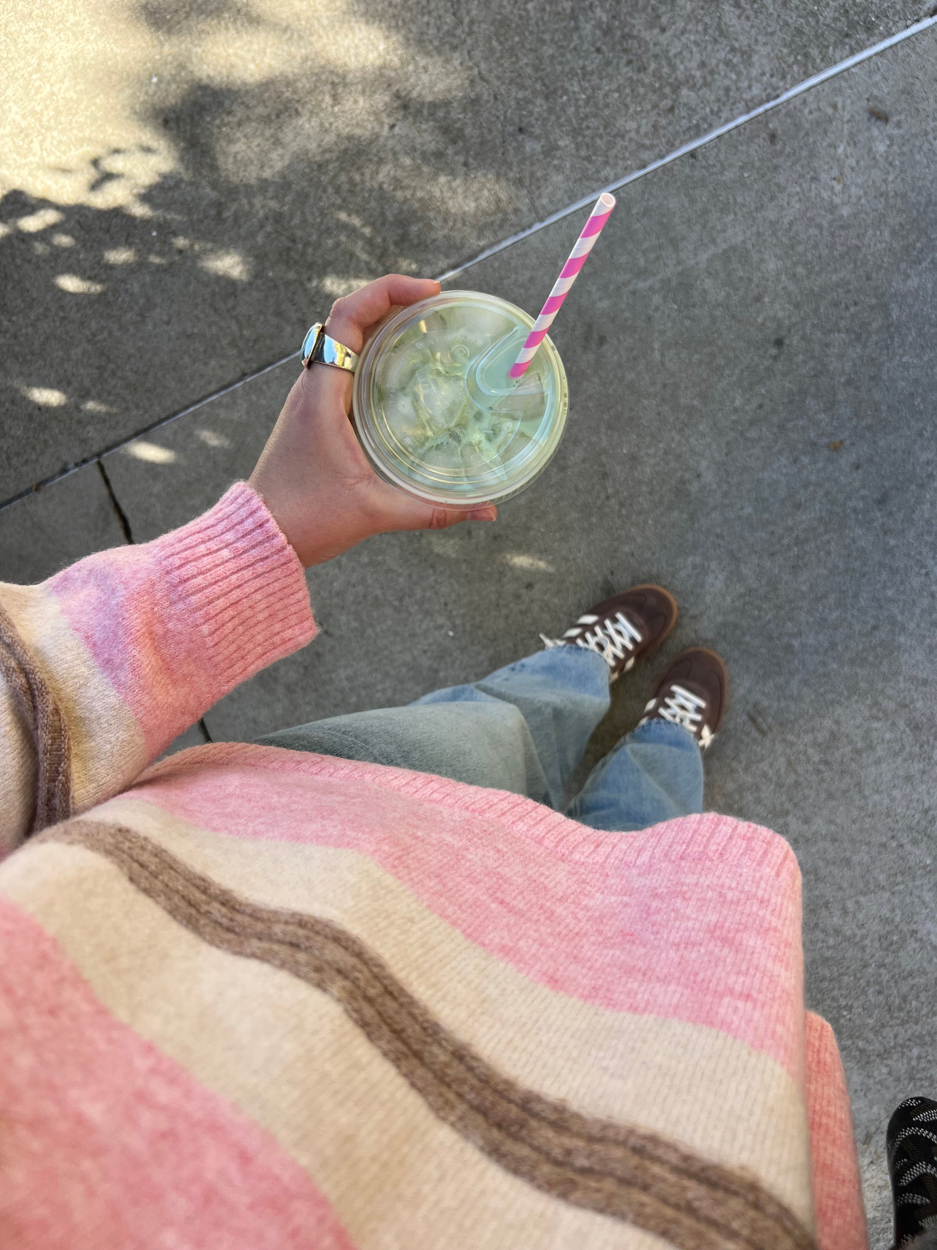 Pink Sugar Striped Rugby Sweater